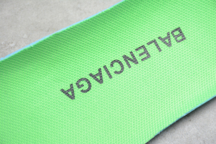 blcg sneaker triple.s.gomma vert-rainbow noir