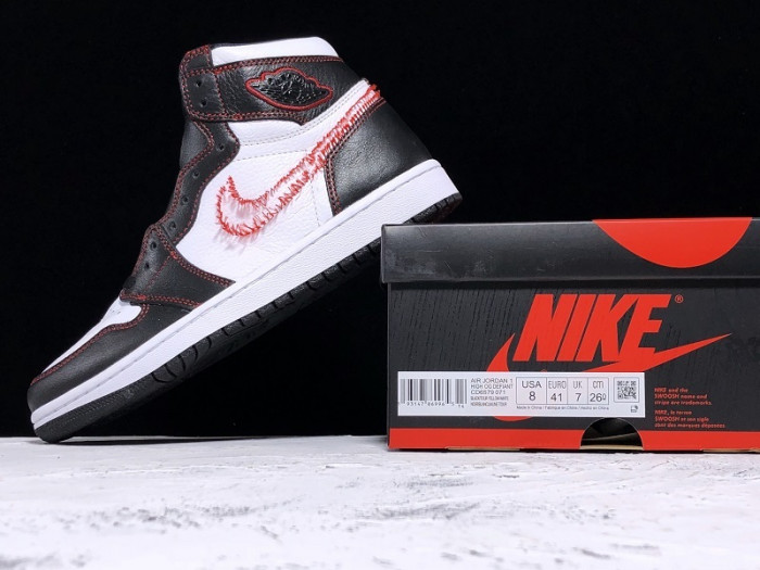 air jordan 1 defiant white black gym red tour yellow cd6579-071