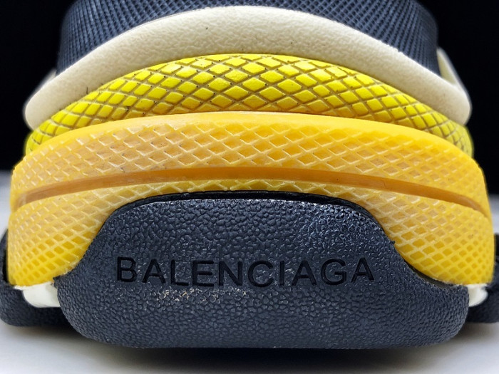 blcg sneaker triple.s.gomma black-yellow
