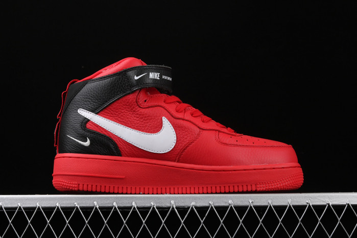air force 1 mid utility university red 804609-605