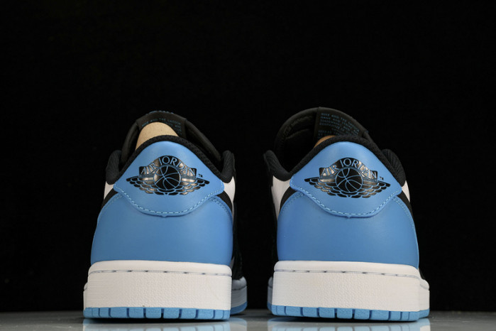 jordan 1 retro low og black dark powder blue cz0790-104