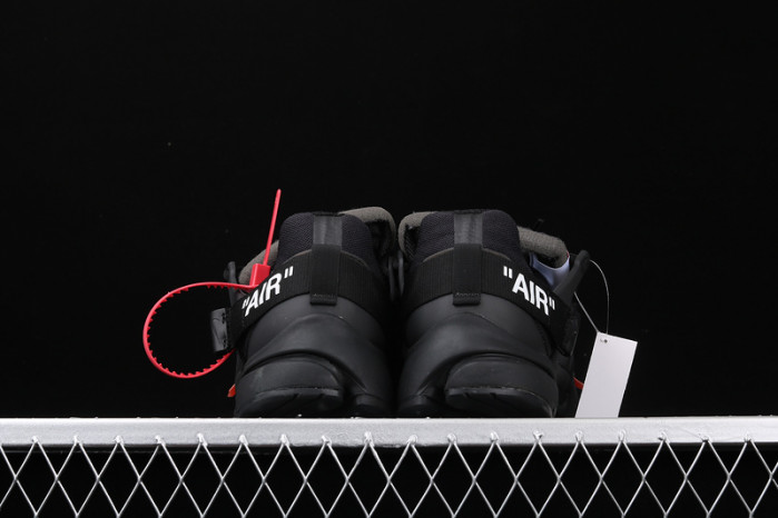 o-w x nike air presto black aa3830-002