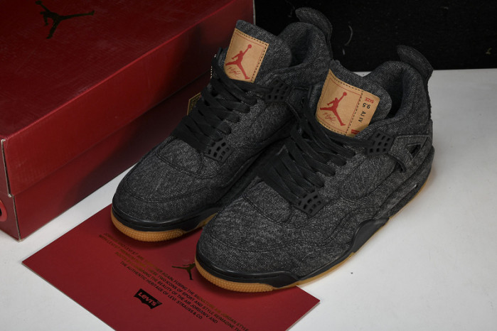 air jordan 4 retro L*v*s nrg L*v*s - black denim ao2571-001