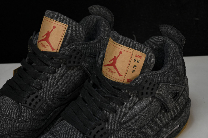 air jordan 4 retro L*v*s nrg L*v*s - black denim ao2571-001