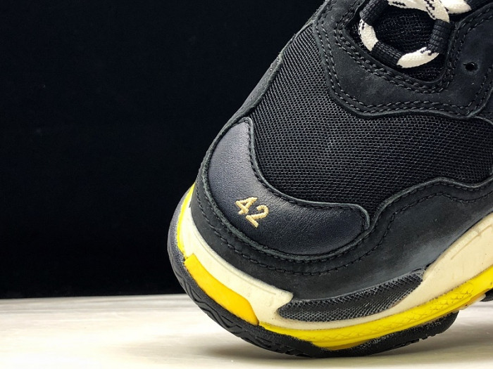 blcg sneaker triple.s.gomma black-yellow