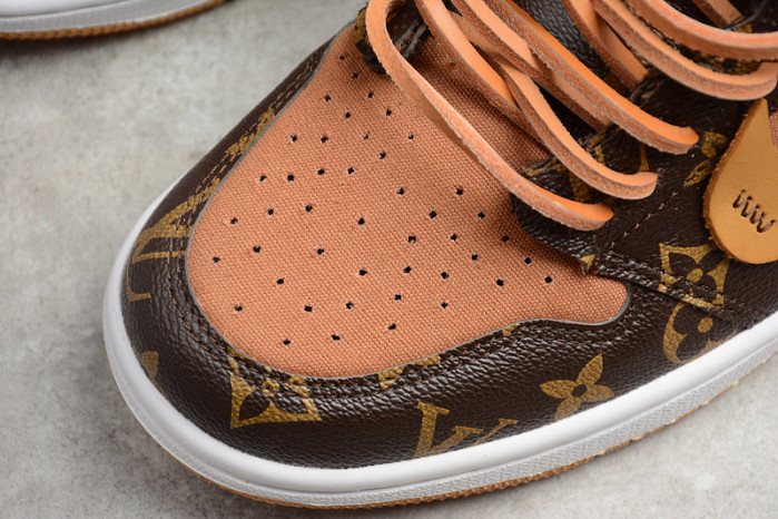 air jordan 1 o-w -louiv aq0818-158 (with case)