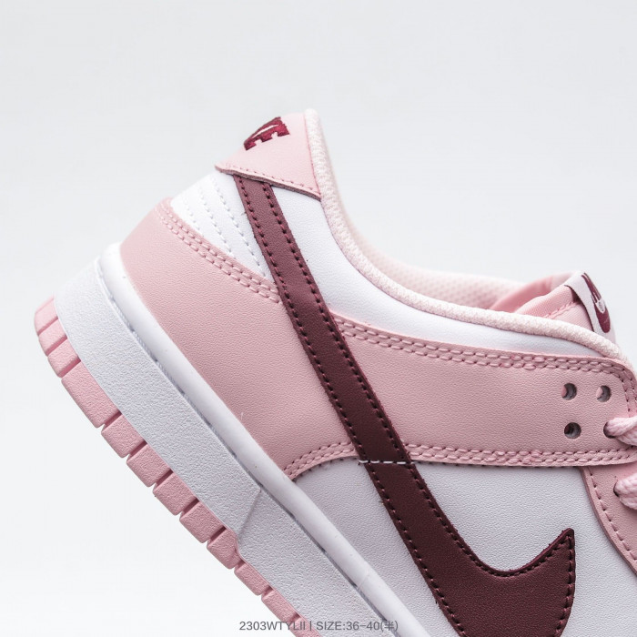 nike dunk low pink foam red white (gs) cw1590-601