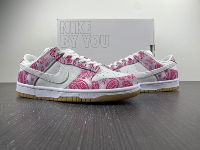 nike sb dunk low white rose red gum ct5053-061