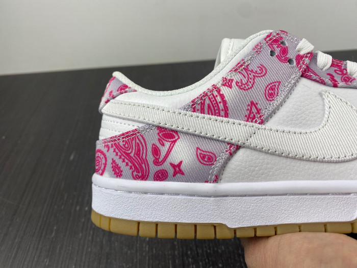 nike sb dunk low white rose red gum ct5053-061