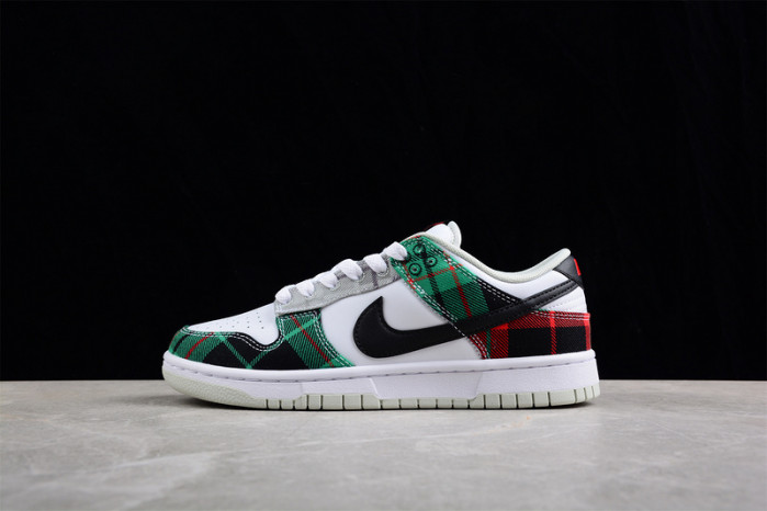 nike dunk low tartan plaid dv0827-100
