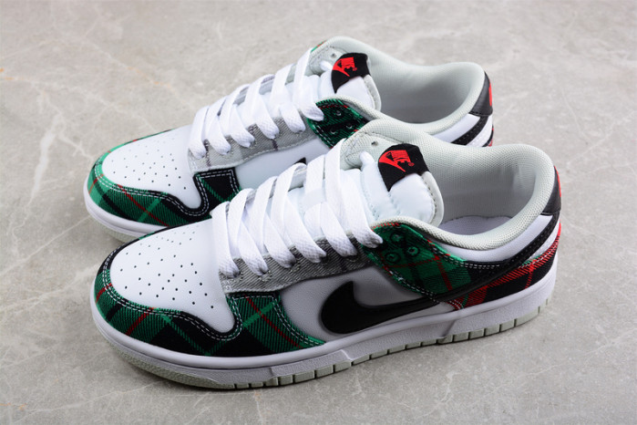 nike dunk low tartan plaid dv0827-100