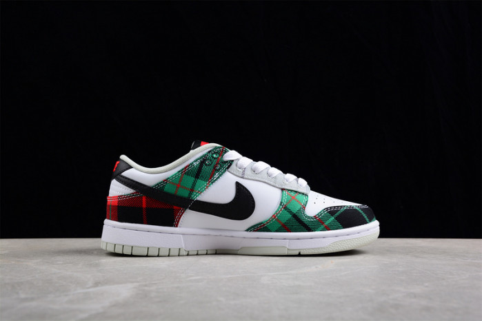 nike dunk low tartan plaid dv0827-100