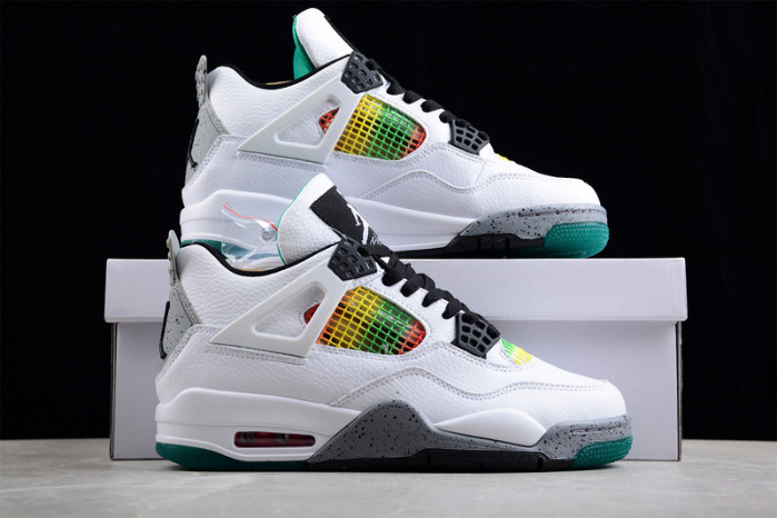 jordan 4 retro lucid green rasta aq9129-100