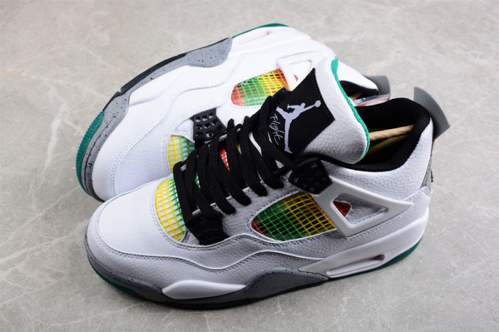 jordan 4 retro lucid green rasta aq9129-100
