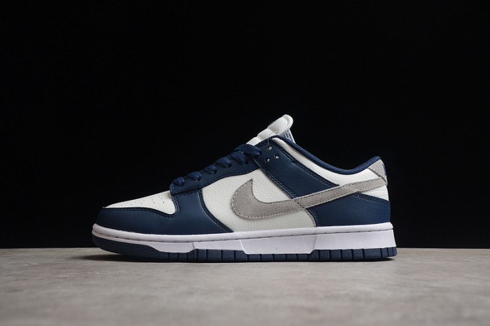 nike dunk low summit white midnight navy fd9749-400