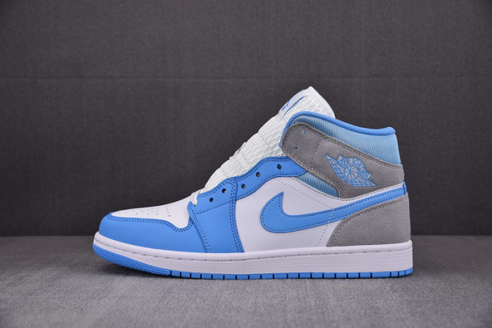 jordan 1 mid university blue grey dx9276-100