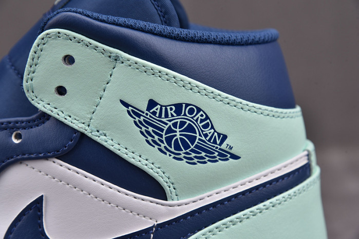 jordan 1 mid blue mint 554725-413