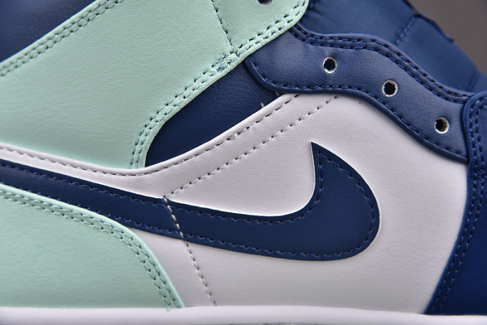 jordan 1 mid blue mint 554725-413