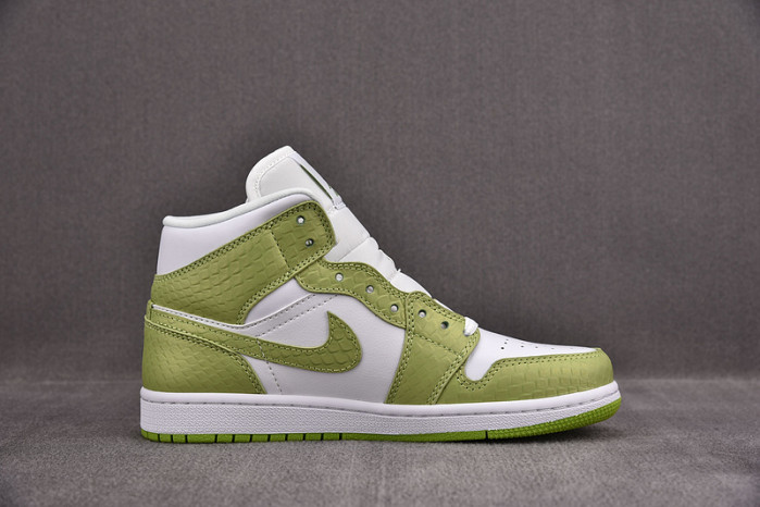 jordan 1 mid green python (w) dv2959-113