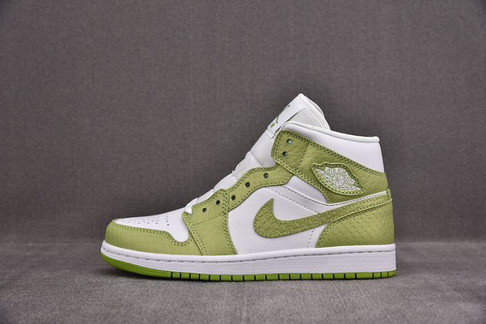 jordan 1 mid green python (w) dv2959-113