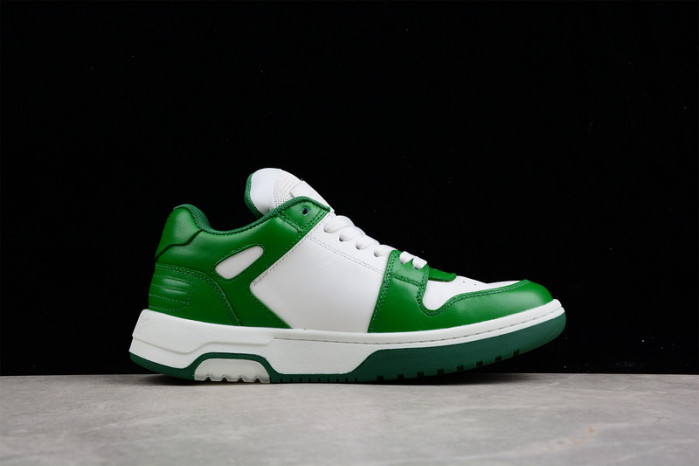 o-w out of office low-top leather sneakers