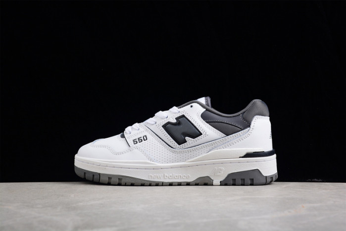 new balance 550 white grey dark grey bb550wtg