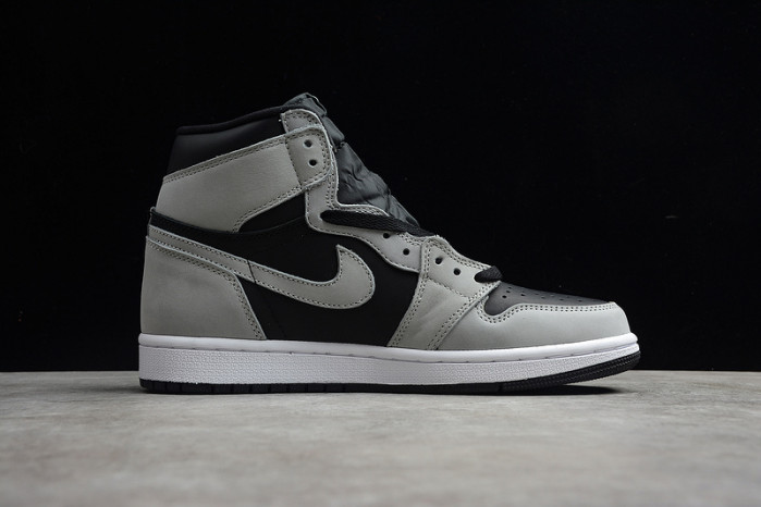air jordan 1 retro high black white light smoke grey 555088-035