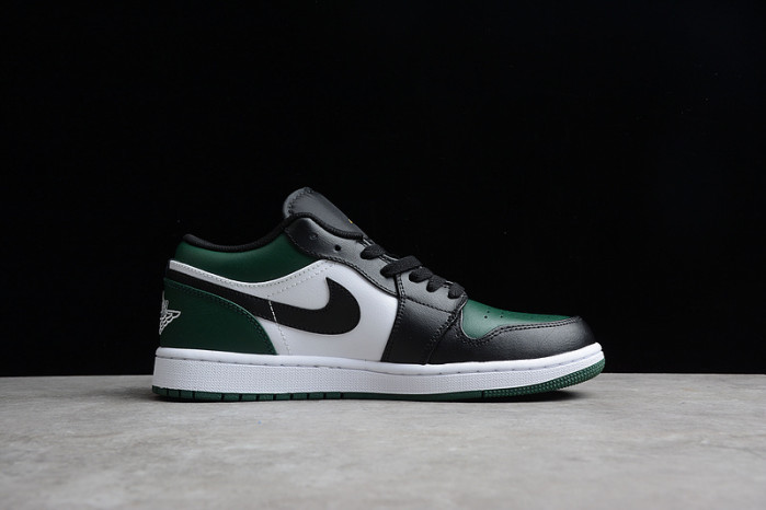 jordan 1 low green toe - 553558-371