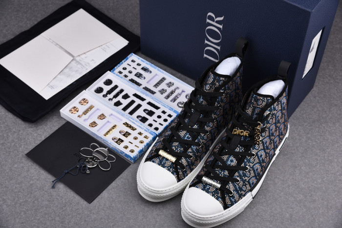 D*or b23 oblique high top sneaker