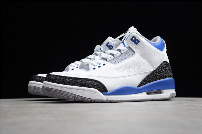 air jordan 3 retro white blue ct8532-145