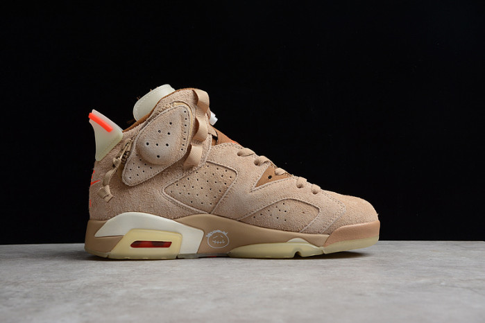 travis scott x air jordan 6 “british khaki” dh0690-200