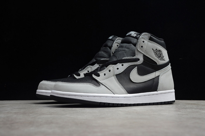 air jordan 1 retro high black white light smoke grey 555088-035