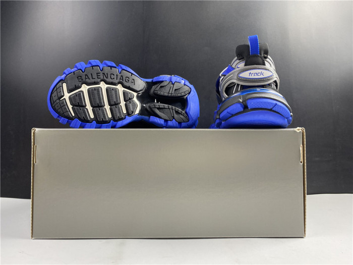 Ba*len*cia*ga track trainer blue and black 542436 w3ac1 2047