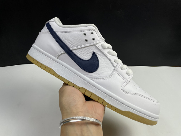 nike sb dunk low orange label white navy cz2249-100