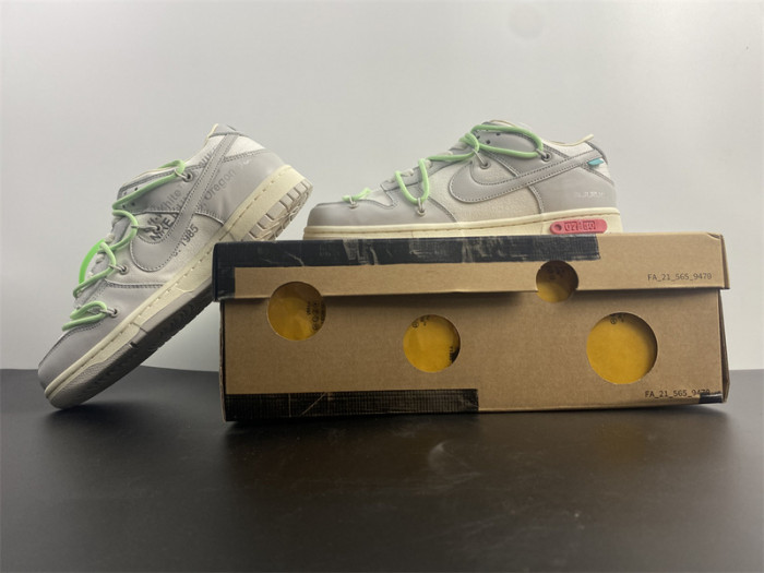nike dunk low o-w lot 7 dm1602-108