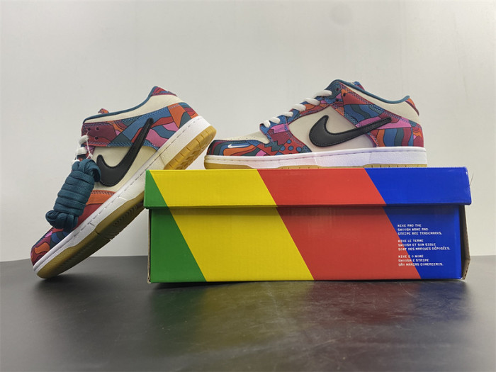 nike sb dunk low pro parra abstract art (2021) dh7695-600