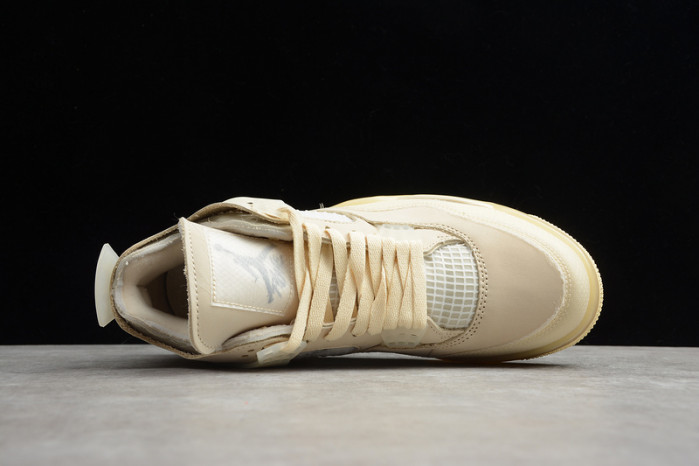 air jordan 4 retro o-w sail cv9388-100