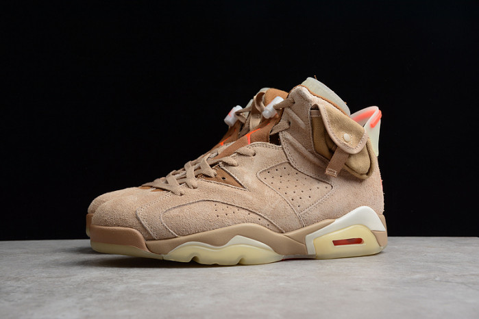 travis scott x air jordan 6 “british khaki” dh0690-200