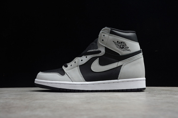 air jordan 1 retro high black white light smoke grey 555088-035