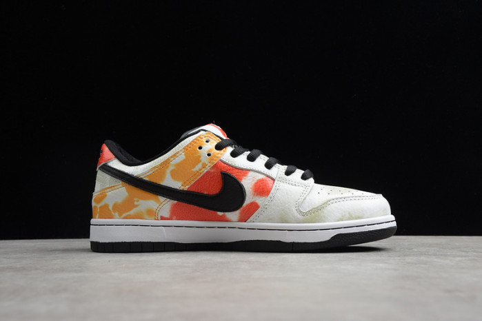 nike sb dunk low raygun tie-dye white bq6832-101