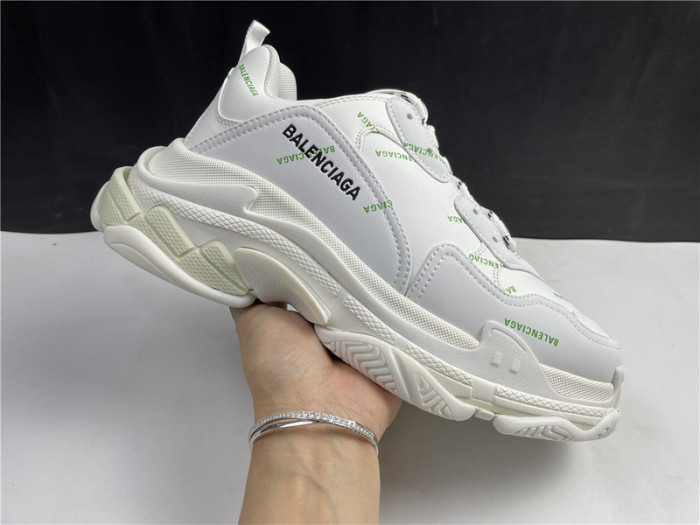 Ba*len*cia*ga sneaker triple.s.gomma white green 536737 w5fw6 1956