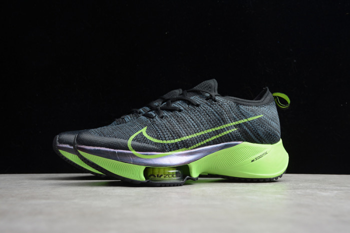nike air zoom alphafly next% black electric green (w) cz1514-400