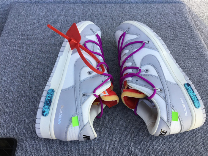 nike dunk low o-w lot 45 dm1602-101