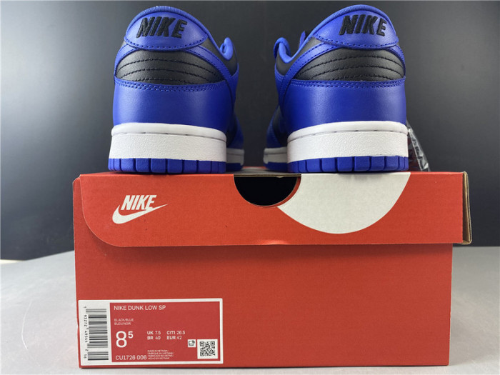 nike dunk low sb black and blue cu1726 006