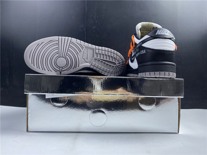 o-w x nike dunk low ct0856 -001