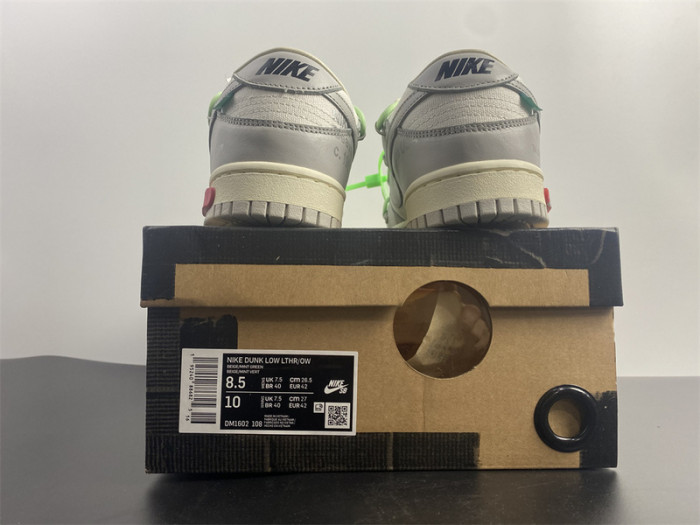 nike dunk low o-w lot 7 dm1602-108