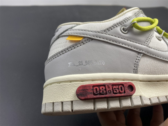 nike dunk low o-w lot 8 dm1602 106