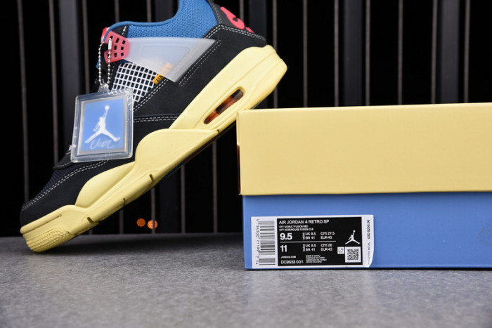 air jordan 4 retro union off noir dc9533-001