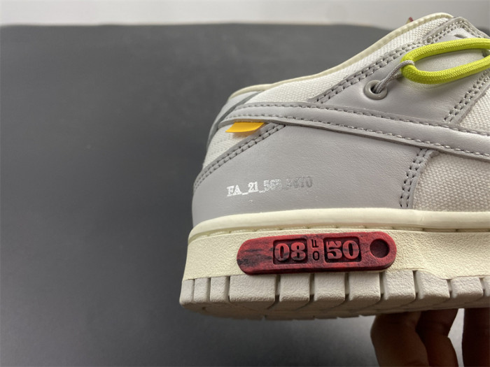 nike dunk low o-w lot 8 dm1602 106