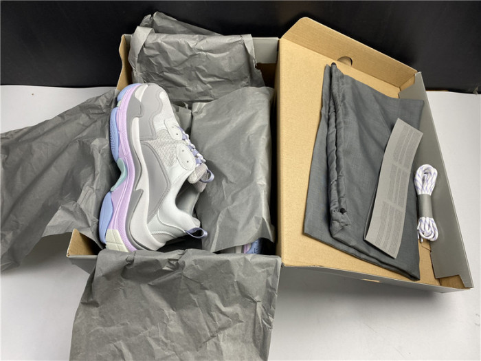 Ba*len*cia*ga sneaker triple.s.gomma gray purple and pink 536737 w2fw1 1977